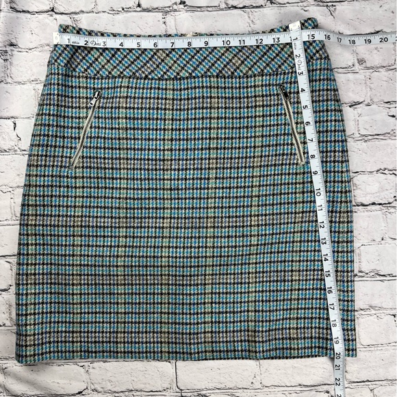 Talbots Plaid Wool Blend Lined Skirt 6 - Picture 8 of 8